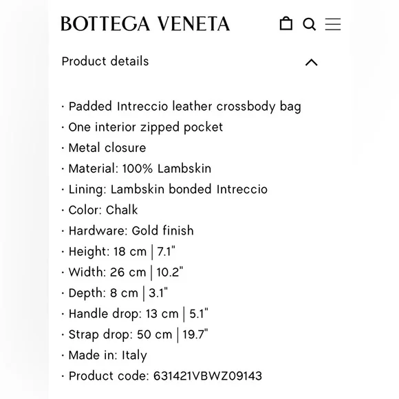 Bottega Veneta Chain Cassette Padded Intrecciato Crossbody Bag - White/Gold - Picture 14 of 14